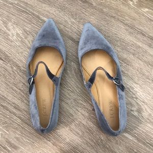 J Crew velvet flats